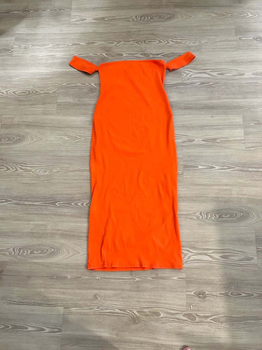 Urban Outfitters Spencer Off-The-Shoulder Dress Size L Orange